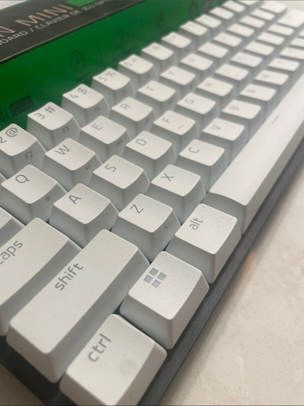 Razer Huntsman Mini Special Edition — White Keycaps with Black Base